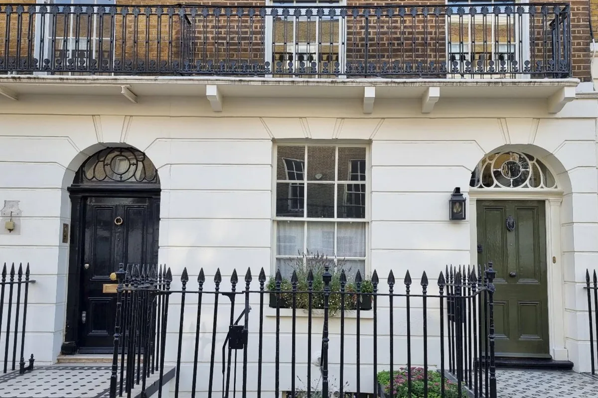 Renovated georgian fanlight
